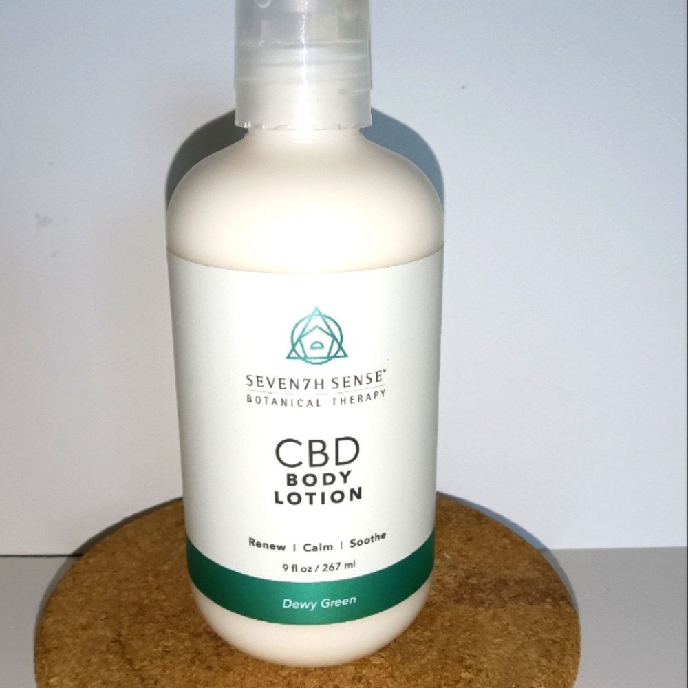 COPY - Seven7H Sense Botanical Therapy CBD Body Lotion Dewy Green